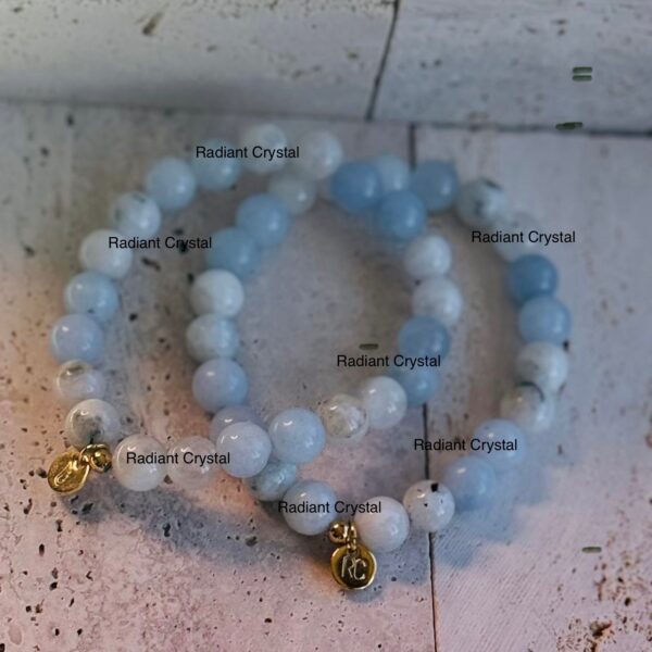 Rainbow Moonstone & Aquamarine - Image 2